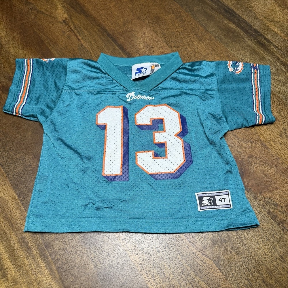 Vintage 90s Starter Miami Dolphins Dan Marino Toddler Jersey 4t EUC